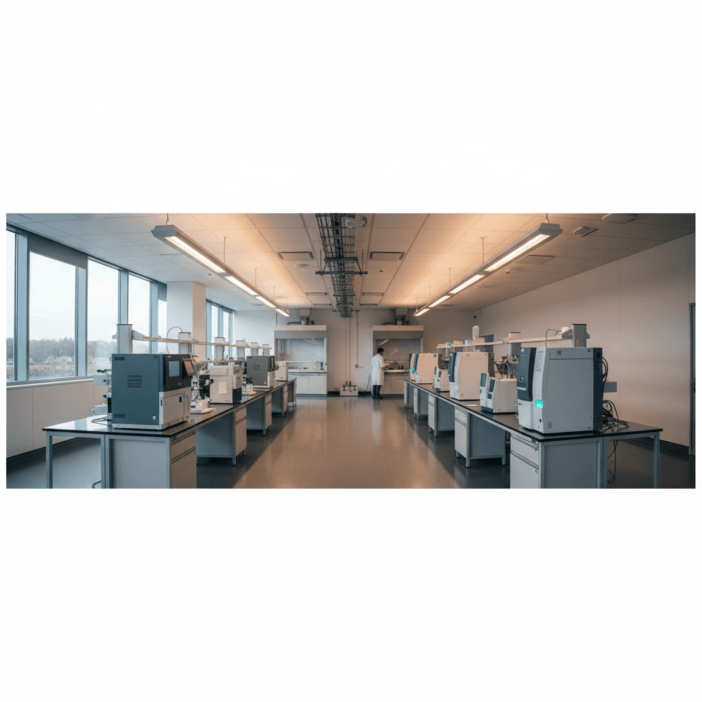 Solvipurity laboratory — main analytical floor